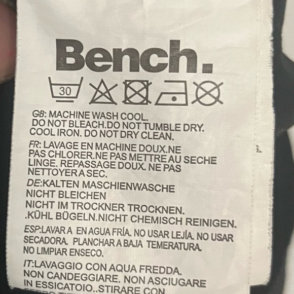 BENCH Black XL jacket with fold away hood - Picture 5 of 5